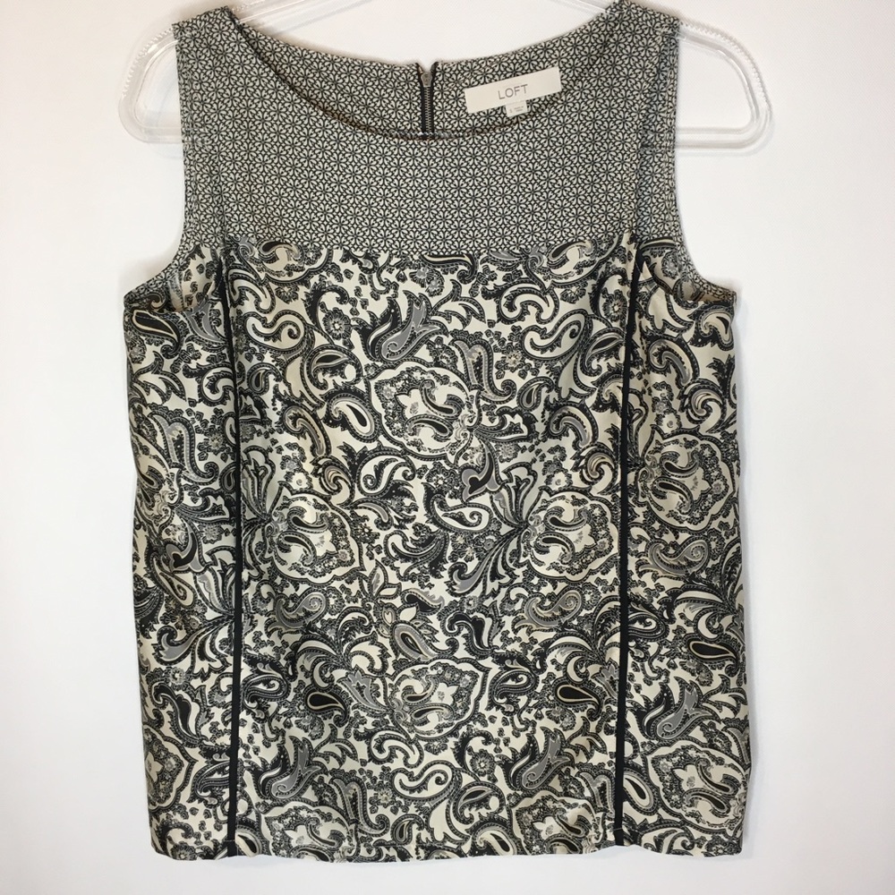 Loft Sleeveless Paisley Tank